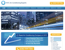 Tablet Screenshot of nycairconditioningexperts.com